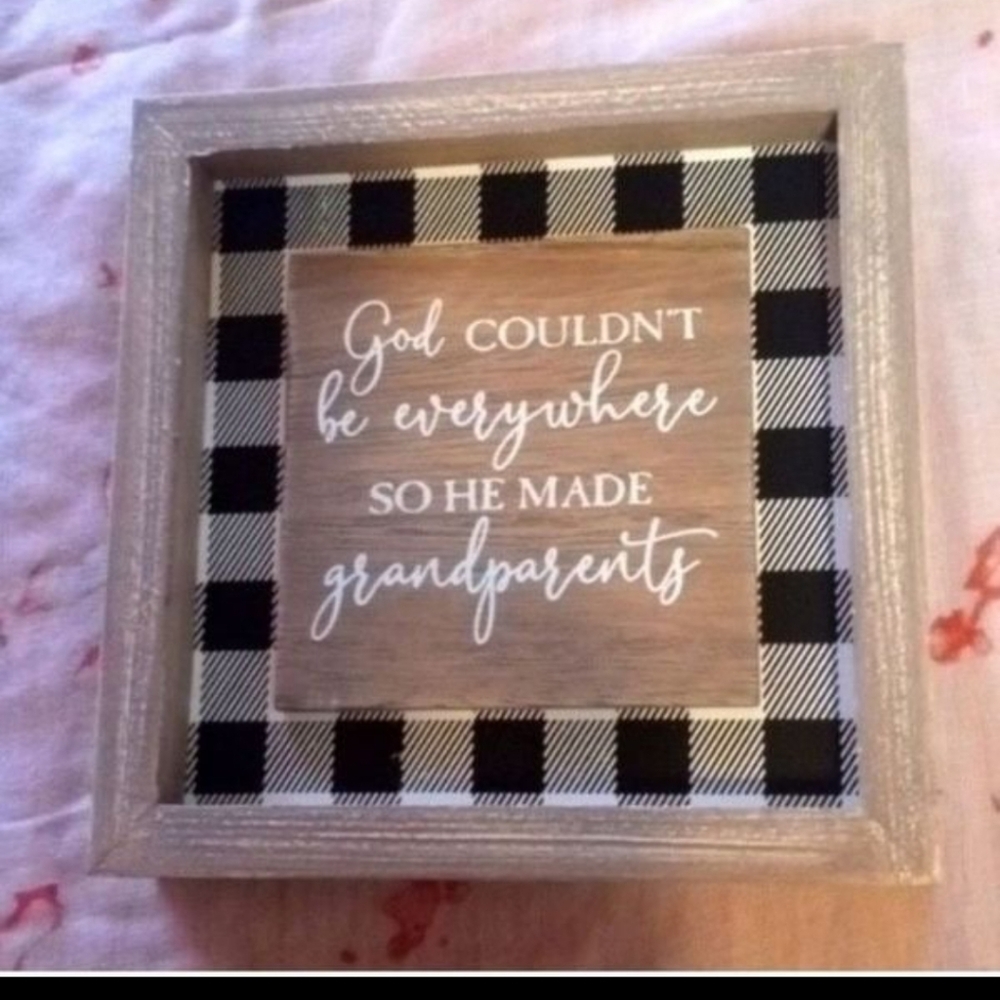 GRANDPARENTS WOODEN PLAQUE